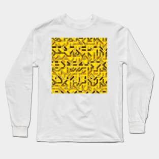 Maze Pattern Long Sleeve T-Shirt